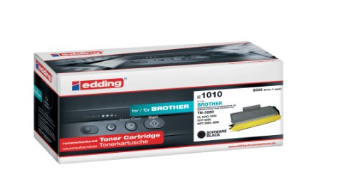 edding Toner EDD-1010 - Schwarz - Reichweite 8000 Seiten - Ersetzt Brother TN-3280 von edding