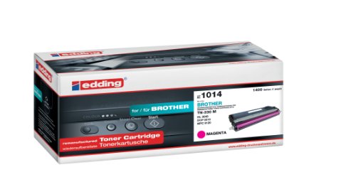 edding Toner EDD-1014 - Magenta - Reichweite 1400 Seiten - Ersetzt Brother TN-230M von edding