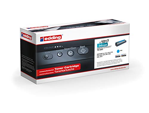 edding Toner EDD-1017 - Cyan - Reichweite 3500 Seiten - Ersetzt Brother TN-325C von edding