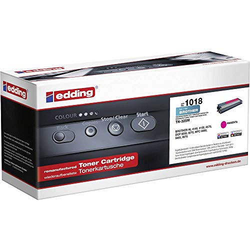 edding Toner EDD-1018 - Magenta - Reichweite 3500 Seiten - Ersetzt Brother TN-325M von edding