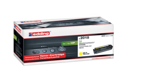 edding Toner EDD-2018 - Gelb - Reichweite 2800 Seiten - Ersetzt HP 304A (CC532A) von edding