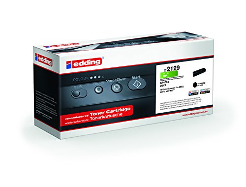 edding Toner EDD-2129 - Schwarz - Reichweite 2800 Seiten - Ersetzt HP 201X (CF400X) von edding