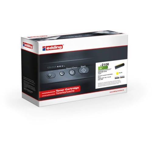 edding Toner ersetzt HP 131A (CF212A) Kompatibel Gelb 1800 Seiten EDD-2106 18-2106 von edding