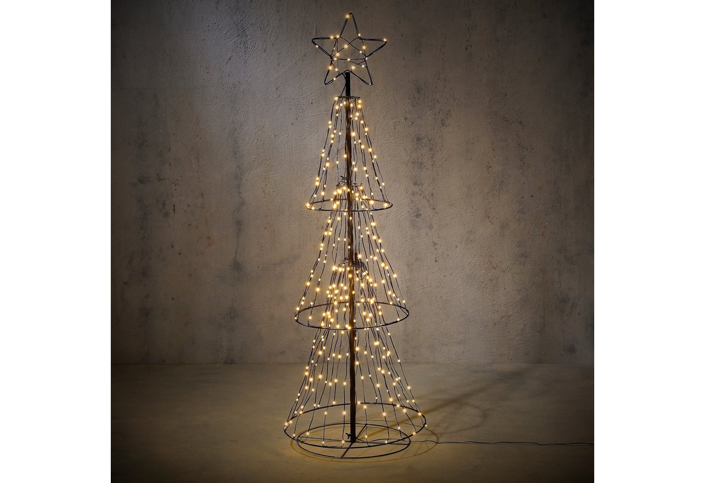 edelman LED Baum mit Stern Luca Lighting Metall schwarz, LED fest integriert edelman LED Baum mit Stern Luca Lighting Metall schwarz, LED fest integriert von edelman
