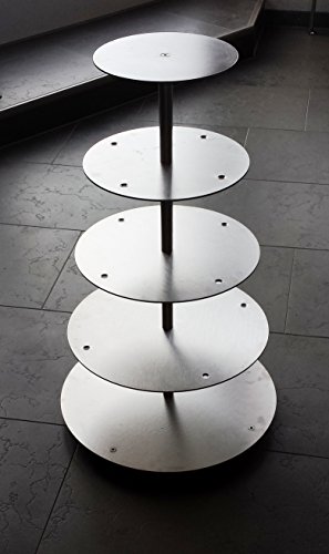 Aluminium Tortenetagere Tortenständer Rund Hochzeit 3 Etagen 5 Platten Ø 20 cm Etagere von edelstahlheini.de