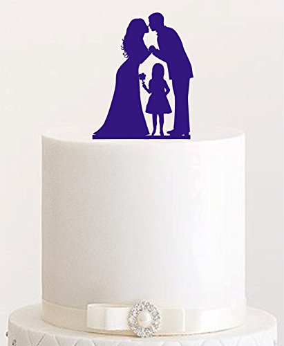 Cake Topper #16 Acryl, Tortenstecker, Tortenfigur, Hochzeitstorte (Lila/Violett) von edelstahlheini.de