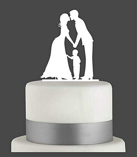 Cake Topper #23 Acryl, Tortenstecker, Tortenfigur, Hochzeitstorte … (Weiss) Art.Nr. 5226 von edelstahlheini.de