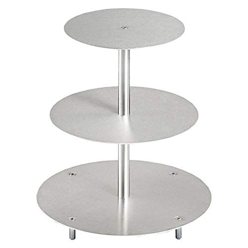 Tortenständer Rund Tortenetagere Aluminium 3 Etagen, Hochzeitstortenständer Ø 20 26 32 cm Etagere von edelstahlheini.de