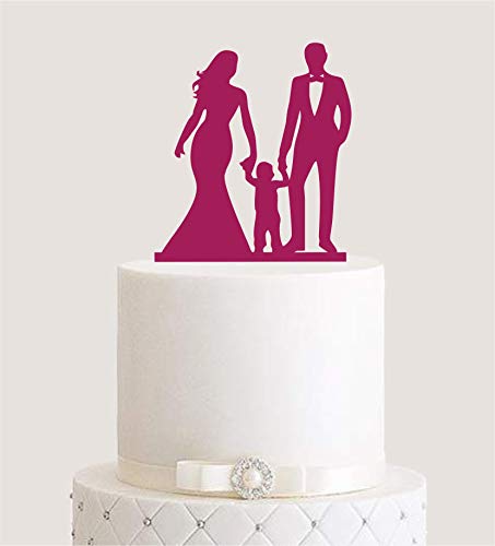 edelstahlheini.de Cake Topper, Tortenstecker, Tortenfigur Acryl, Tortenständer Etagere Hochzeit Hochzeitstorte (Beere) von edelstahlheini.de