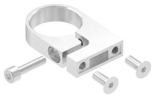 Edelstahl-Spannring, für Rohr ø 42,4mm, Wandabstand 35mm von edelstahlonline24