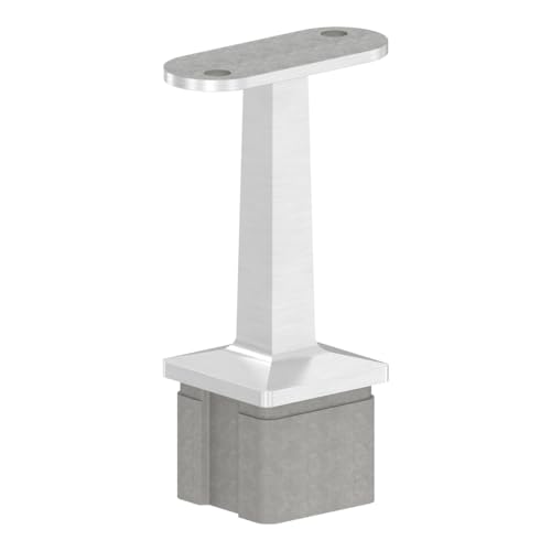 Handlaufstütze für 40 x 40 x 2,0mm Pfosten, mit Halteplatte für Vierkant-Handlauf Handlaufstütze für 40 x 40 x 2,0mm Pfosten, mit Halteplatte für Vierkant-Handlauf von edelstahlonline24