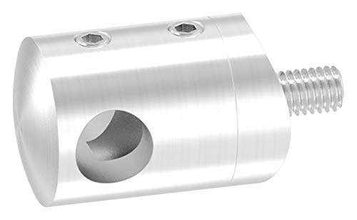 Querstabhalter Anschluss für ø 42,4mm Rohr, für Stab ø 12 mm, aus V2A von edelstahlonline24
