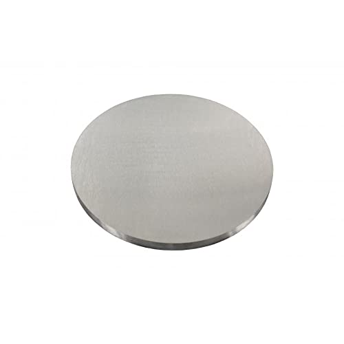 Ronde ø 120mm, Stärke 10mm, einseitig geschliffen, gelasert, mit Längsschliff Ronde ø 120mm, Stärke 10mm, einseitig geschliffen, gelasert, mit Längsschliff von edelstahlonline24