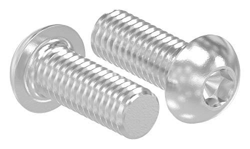 V4A Rundkopfschraube mit Innensechskant, M6 x 16mm, DIN 7380-1, 10er Pack von edelstahlonline24