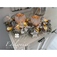 Adventsgesteck Wintergedicht 40 cm von edelweissdeko