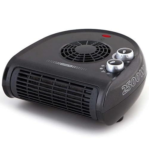 Heizung/Heizlüfter, schwarz, 2500 W, regulierbares Thermostat, sofortige Wärme von eden pulse