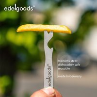 3x Forx - Pommesgabel Mit Flaschenöffner Pieker Made in Germany von edgoodstore