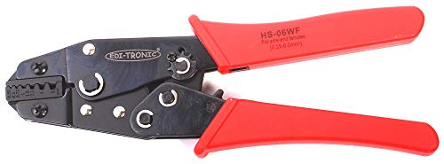 Crimp-Zange HS-06WF für Aderendhülsen 0,25 mm² - 6 mm²bis 6mm² Zange unisoliert blank isoliert von edi-tronic
