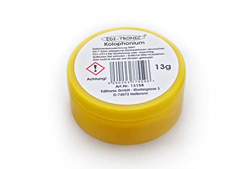 Kolophonium 13g Dose Kolofonium Harz Balsamharz Lötstation Lötkolben Reiniger von edi-tronic