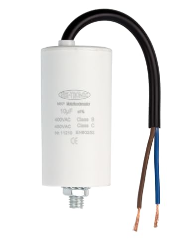 Kondensator Anlaufkondensator Motorkondensator Arbeitskondensator Kabel 10µF 450V Kondensator Anlaufkondensator Motorkondensator Arbeitskondensator Kabel 10µF 450V von edi-tronic