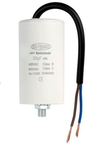 Kondensator Anlaufkondensator Motorkondensator Arbeitskondensator Kabel 20µF 450V Kondensator Anlaufkondensator Motorkondensator Arbeitskondensator Kabel 20µF 450V von edi-tronic