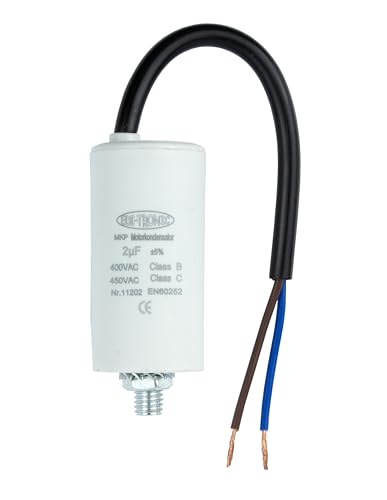 Kondensator Anlaufkondensator Motorkondensator Arbeitskondensator Kabel 2µF 450V Kondensator Anlaufkondensator Motorkondensator Arbeitskondensator Kabel 2µF 450V von edi-tronic