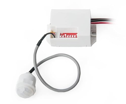 Mini IR Bewegungsmelder Einbau Infrarot Sensor 12V 100° 8m 5 Sek - 8 Min von edi-tronic