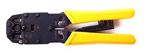 Modular Universal Crimpzange RJ45 RJ12 RJ11 RJ10 für Netzwerk- DSL- LAN-Stecker Modular Universal Crimpzange RJ45 RJ12 RJ11 RJ10 für Netzwerk- DSL- LAN-Stecker von edi-tronic