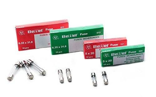 Sicherung 6,3A träge 5x20mm 250V TYP 522 10er Päckchen Feinsicherung Glassicherung G-Sicherung von edi-tronic