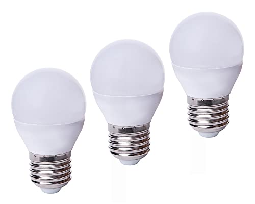 edi-tronic 3x LED Lampe E27 12V 3W G kaltweiß 250lm 4000K Birne Energiesparlampe 12 Volt Licht von edi-tronic