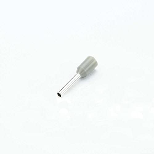 edi-tronic Aderendhülsen isoliert 0.75mm² 100 St. E-0,75mm² grau von edi-tronic