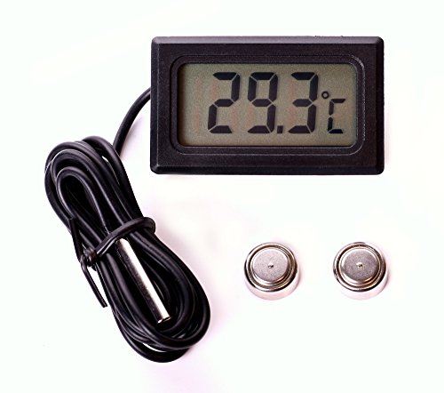 Digital Einbau Thermometer Digitalthermometer Temperaturmesser LCD -10°~+120°C von edi-tronic