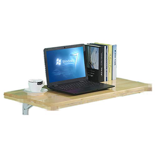 Bürotische, Klapptisch, Massivholz, Klapptisch, Wandhalterung, Esstisch gegen die Wand, Computertisch, 7 Größen, moderner Stil (Größe: 10050 cm) (80 x 50 cm) von edjfbdehvdchvdeibjfg