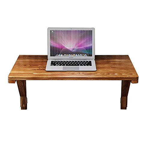 Bürotische, Massivholz, Klapptisch, Klapptisch, Wandhalterung, Doppelhalterung, Esstisch gegen die Wand, Computertisch, 12 Größen, moderner Stil (Größe: 8040 cm) (120 x 40 cm) von edjfbdehvdchvdeibjfg