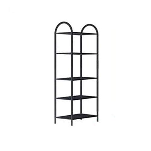 Schuhregal Metall Schuhregal Multifunktional Schuhturm Regal Schuhaufbewahrung Organizer für Wohnzimmer Eingangsbereich Flur und Garderobe Schwarz Platzsparendes Schuhregal (Größe :B) (A) von edjfbdehvdchvdeibjfg