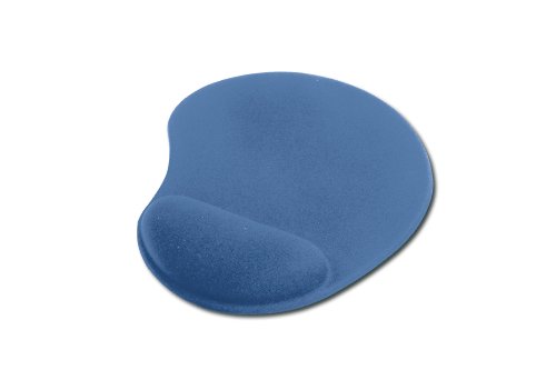 ednet 64218, Mauspad mit Handballenauflage, Polyester + PU + PU Gel, 225 x 180 x 3 mm, Farbe: blau von ednet