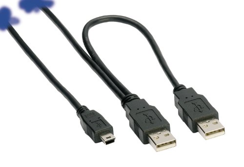 ednet 84243 USB 2.0 Verlängerungskabel (Stecker A auf Mini B Stecker) von ednet