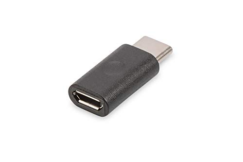 ednet USB 2.0 USB-Adapter - Adapter - USB C (St) zu USB Micro B (Bu) - 480 Mbit/s - Adapter-Kabel, USB-Kabel - Schwarz von ednet