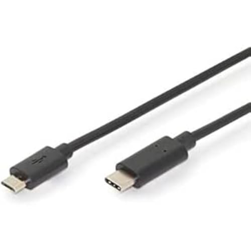 ednet USB Type-C Anschlusskabel, Type-C - mikro B St/St, 3.0m, 3A, 480MB 2.0 Version, sw von ednet