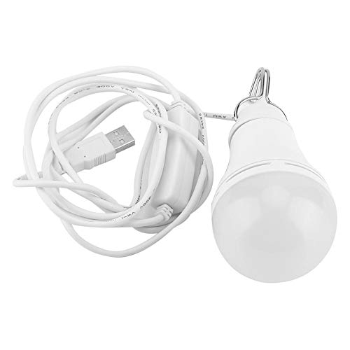 eecoo LED Lichtcamping, USB Notlichter mit Batterie Glühbirne, DREI Beleuchtung mit einem Metallhaken 2 Meter für Außenwanderungen, Zeltfamilie (10 W) von eecoo
