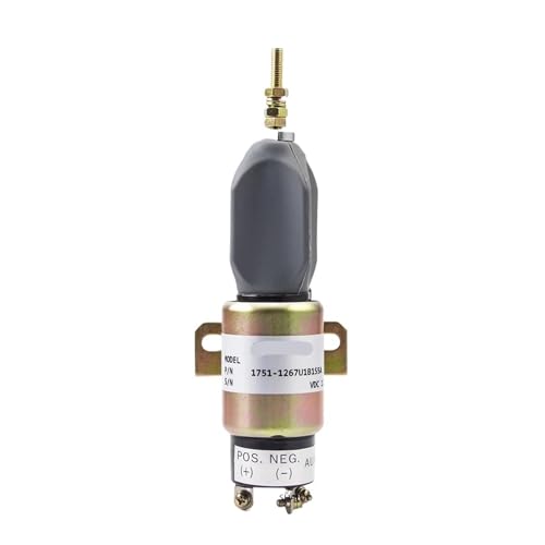 Dieselmotor Kraftstoff Flamme Aus Abschaltung Stop Magnet Wert Fit for Cum-mins OEM 1751-1267U1B1S5A 3864274 SA-3766T 1700-2536 SA-3933-24(12V) von eejinwen