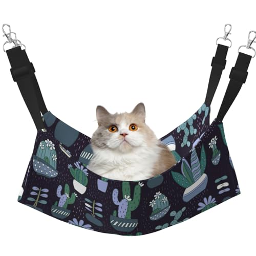 eeprty Kaktus-Sukkulenten-Haustier-Käfig-Hängematte, warme Haustier-Hängematte, weiche hängende Katzenbett-Matte, Winter, warm von eeprty