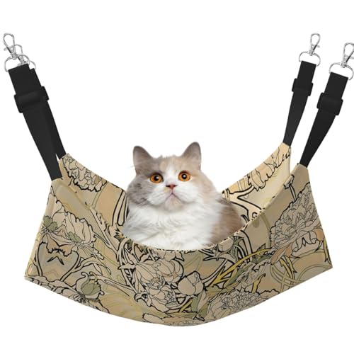 eeprty Natürliche Blumen-Käfig-Hängematte, warme Haustier-Hängematte, weiche Hängematte für den Winter, warm eeprty Natürliche Blumen-Käfig-Hängematte, warme Haustier-Hängematte, weiche Hängematte für den Winter, warm von eeprty