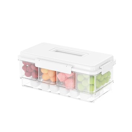 eexuujkl Frischhaltebox für Obst Obst den ganzen Tag frisch eiskalt Frischhaltebox ABS Tragbare Bento Box für den Außenbereich, Weiß von eexuujkl