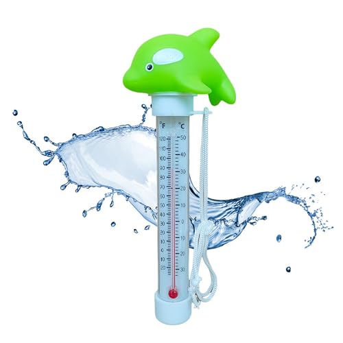 eexuujkl Pool Wasserthermometer Niedlichen Tier Schwimmenden Temperatur Tester Schwimmenden Temperatur Tester Cartoon Pools Wasser, Grün von eexuujkl