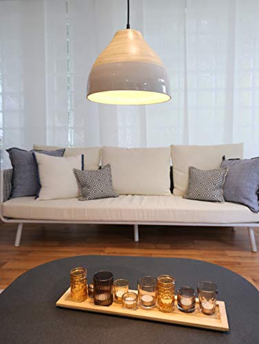 BOURGH Bambus Lampe FOLLONICA - Lampe hängend mit Lampenschirm Bambus, 28 cm Durchmesser, korbgeflecht - Hängeleuchte Hängelampe Kronleuchter Deckenleuchte Pendelleuchte Schlafzimmerlampe Laterne BOURGH Bambus Lampe FOLLONICA - Lampe hängend mit Lampenschirm Bambus, 28 cm Durchmesser, korbgeflecht - Hängeleuchte Hängelampe Kronleuchter Deckenleuchte Pendelleuchte Schlafzimmerlampe Laterne von efaso