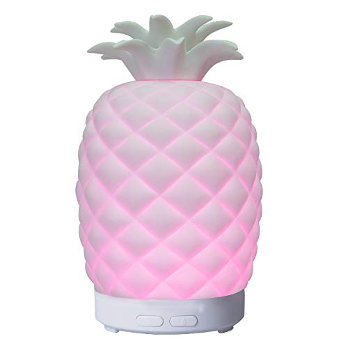 BOURGH Ananas Aroma Diffuser für ätherische Öle Luftbefeuchter Duftdefuser Humidifier Ceramic Duftöldiffuser von efaso