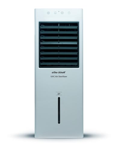 Efbe-Schott SC UV 900 Luftentkeimer mit UVC Technologie, zertifizierte Entkeimung zu 99,9999% von Viren, 156 m3/h, Vier Aktivkohlefilter, 110 W, Weiß von Efbe-Schott