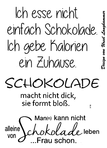 Clear Stamps "Schokolade", 4-teilig von efco