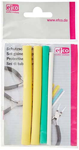 Efco 4-teiliges Schutz Tube Set für Zange für Aluminium Draht, gelb/grün, 3,2/4,8/6,4/6,4 mm x 10 cm von efco